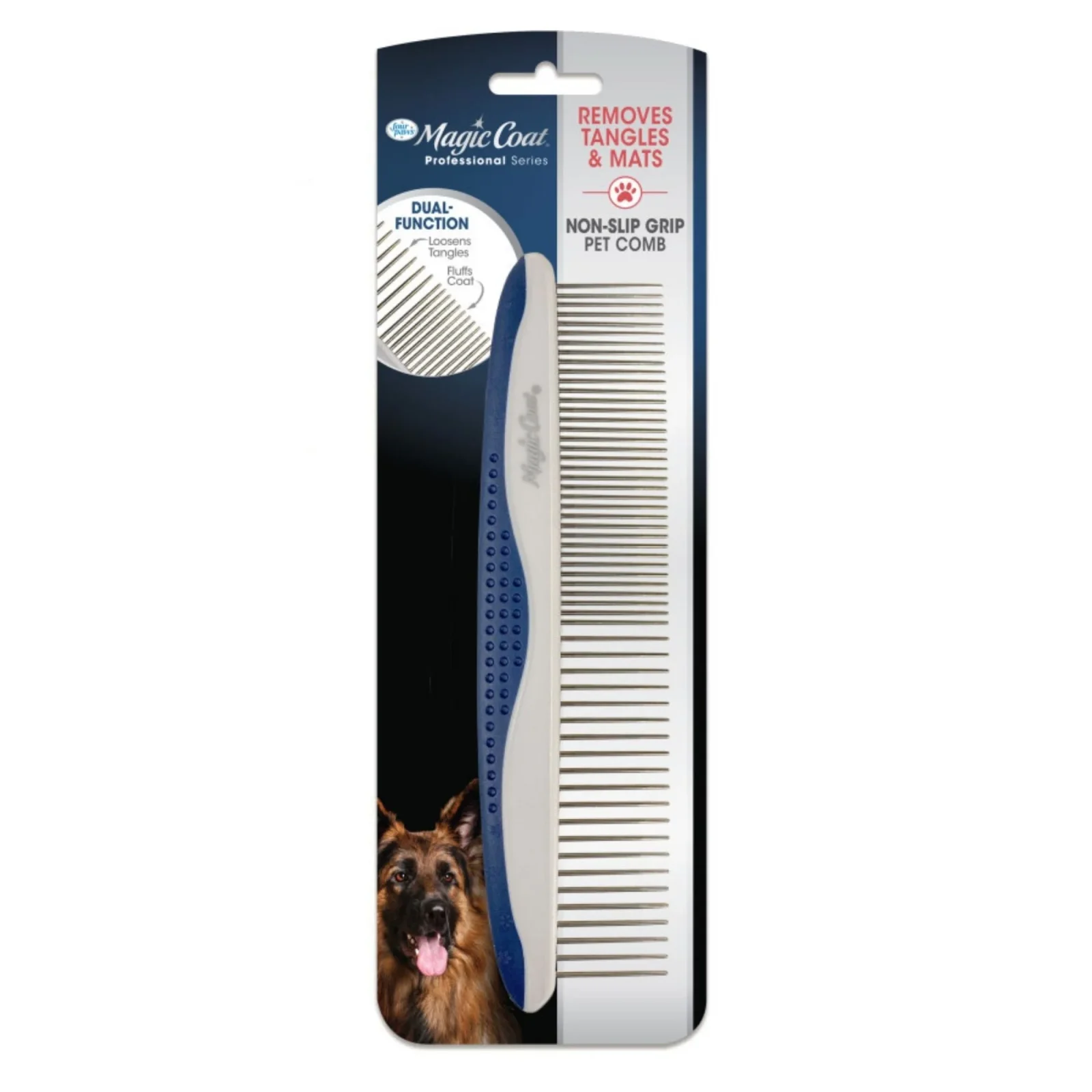 Four Paws Magic Coat Professional Series Non-Slip Grip Pet Comb