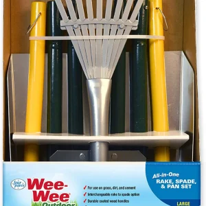 Four Paws Wee-Wee All-in-One Dog Poop Rake, Spade and Pan Set Rake, Spade & Pan 1ea/Large, 9.5 in X 10 in X 38 in