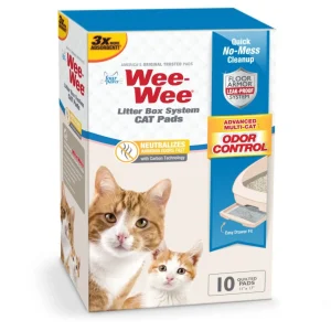 Four Paws Wee-Wee Cat Litter Box System Pads 11inx17in 10ct