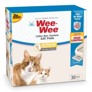 Four Paws Wee-Wee Cat Litter Box System Pads 11inx17in 30ct