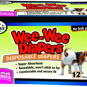 Four Paws Wee Wee Disposable Diapers Extra Small 12pk