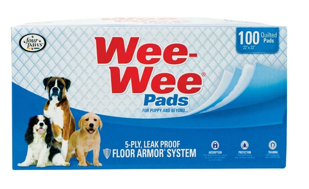 Four Paws Wee Wee Pad Brick Bag 100pk