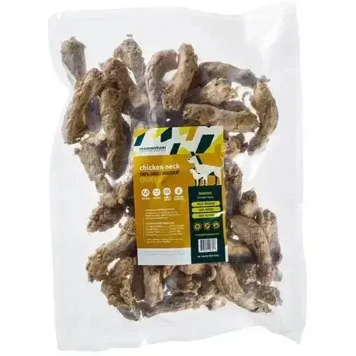 Freeze-Dried Chicken Neck Dental Chews (46ct) - Vitality Support | Momentum