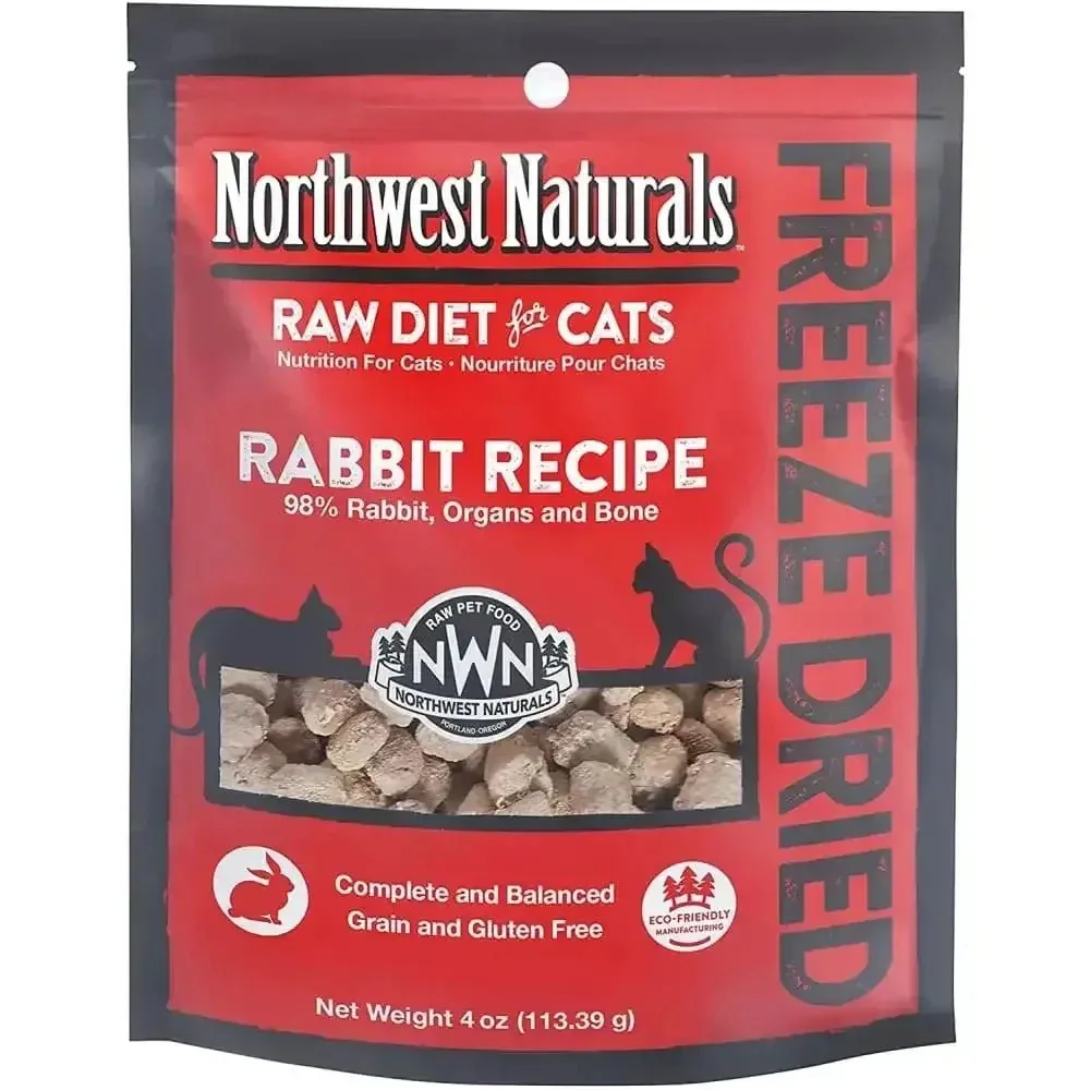 Freeze Dried Rabbit Cat Food - Elevate Your Cat's Mealtime with Northwest Naturals