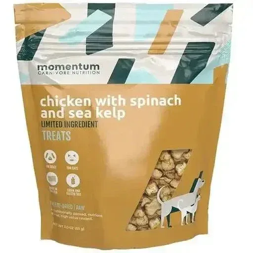 Freeze Dried Raw Chicken Dog Treats - Vitality Support | Momentum
