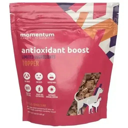 Freeze Dried Raw Dog Food Topper - Vitality Antioxidant Boost | Momentum