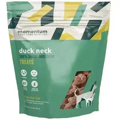 Freeze Dried Raw Duck Necks - Vitality Support Dog Treats | Momentum
