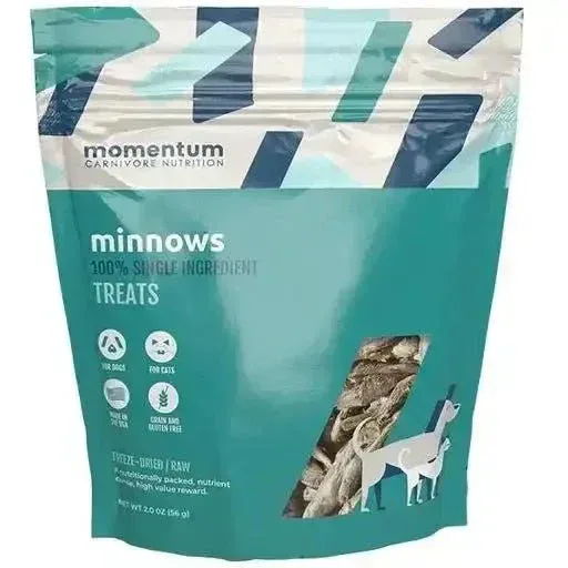 Freeze Dried Raw Minnows Dog Treats - Vitality Support | Momentum