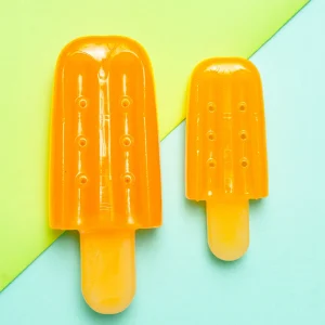 Freeze-Me Pupsicle Dog Toy in Orange
