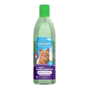Fresh Breath By Tropiclean Cat Dental Water Additive + Urinary Tract Support 16 oz