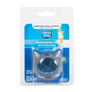 Fresh Step Cat Litter Box Deodorizng Gel Pod, 30 Day Odor Neutralizer & 2 Gel Refills