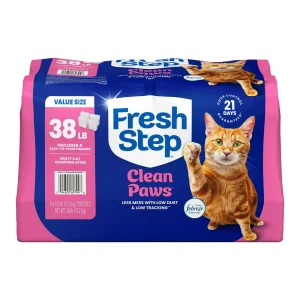 Fresh Step Clean Paws Multi-Cat Litter with Febreze