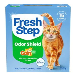 Fresh Step Clumping Litter With Febreze Gain Freshness, Box