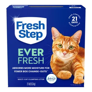 Fresh Step Ever Fresh Multi-Cat Clay Cat Litter with Febreze Freshness, Clumping