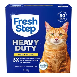 Fresh Step Heavy Duty Clumping Litter with Febreze Freshness, 30 Day Odor Control, Box