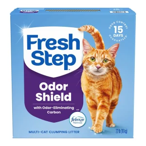 Fresh Step Multi-Cat Clumping Cat Litter With Febreze Freshness, Box