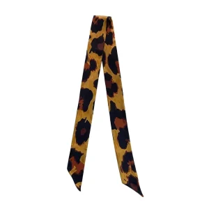 Fringe Scarves Big Leopard Warm Twilly