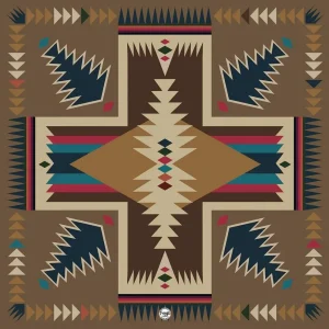 Fringe Scarves Cross Me Caramel Brown Shorty