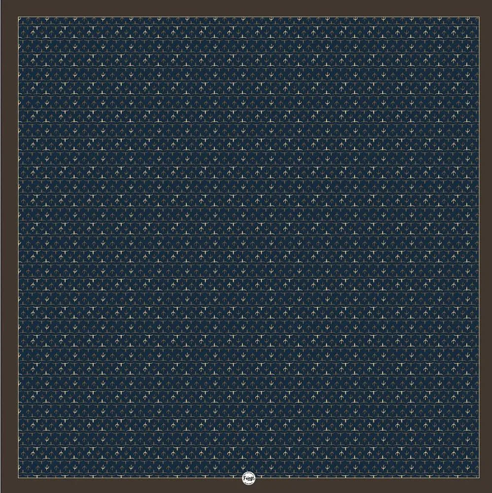 Fringe Scarves Executive Longhorn Saguaro Navy