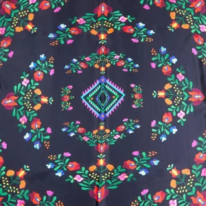 Fringe Scarves Fiesta Black Long Tall