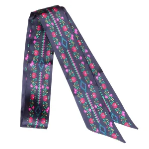 Fringe Scarves Fiesta Black Twilly