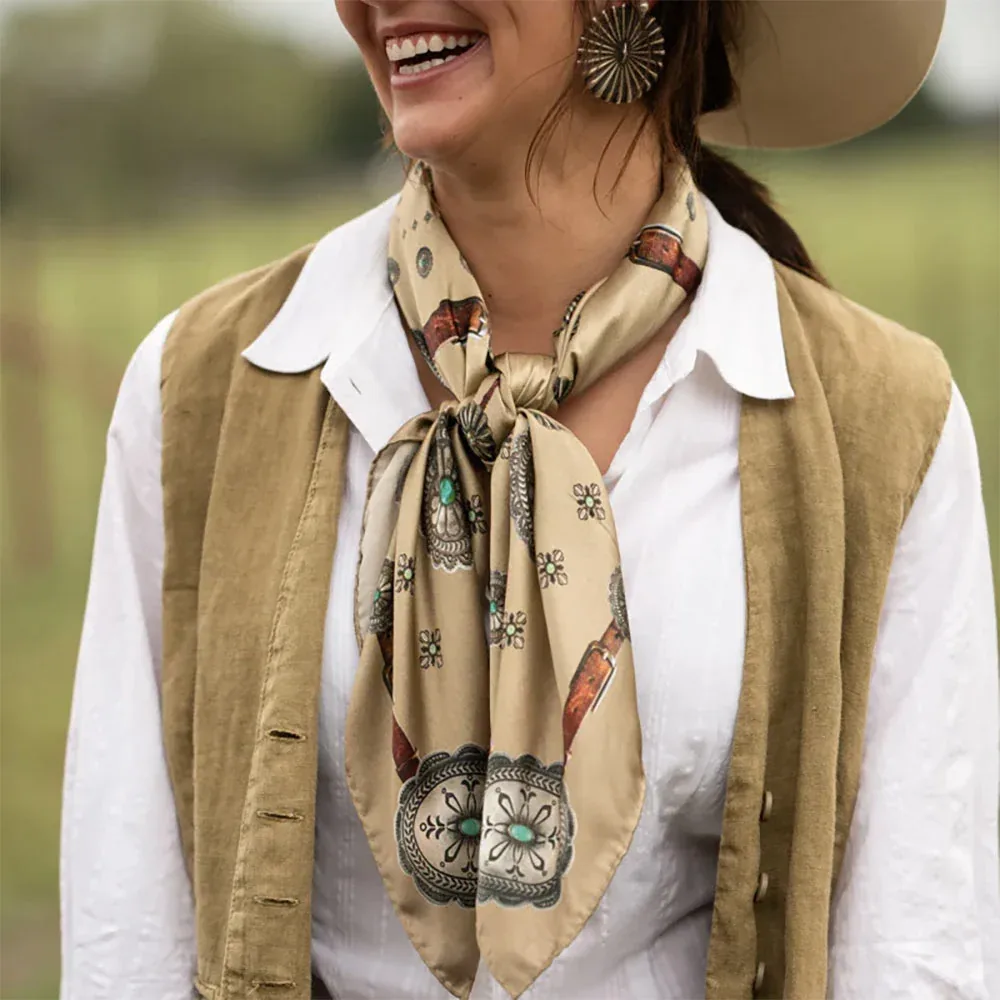 Fringe Scarves Flagstaff Antique Tan - Image 2