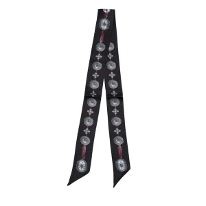 Fringe Scarves Flagstaff Black Twilly