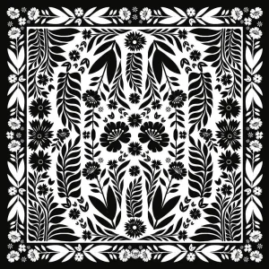 Fringe Scarves Señorita Black Long Tall