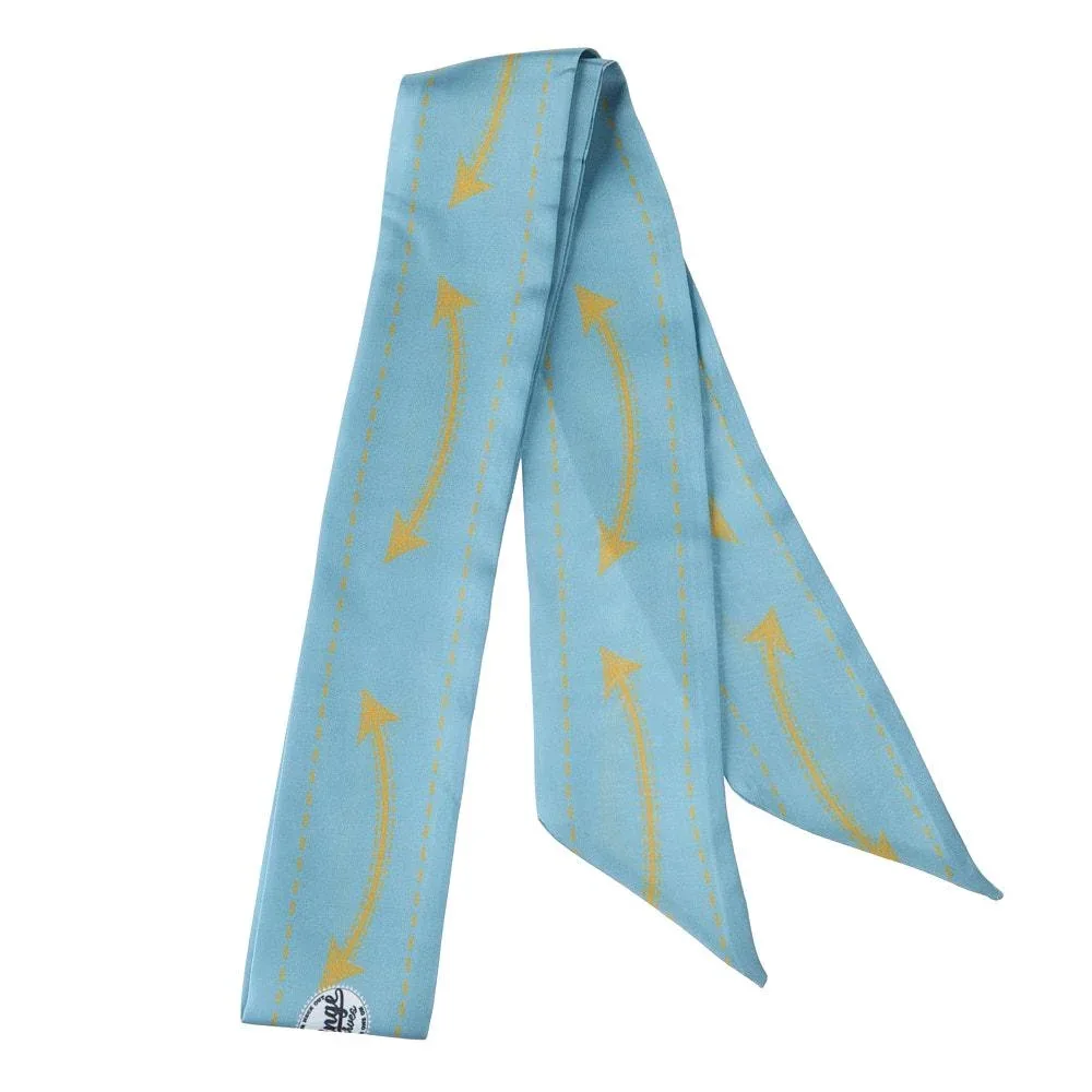 Fringe Scarves Smiley Pocket Chambray Twilly