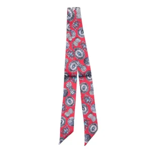 Fringe Scarves Turqs Concho Red Twilly