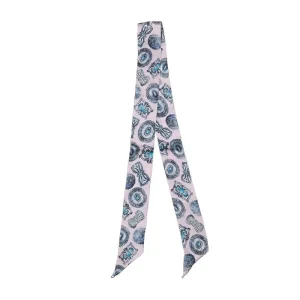 Fringe Scarves Turqs Conchos Pink Twilly