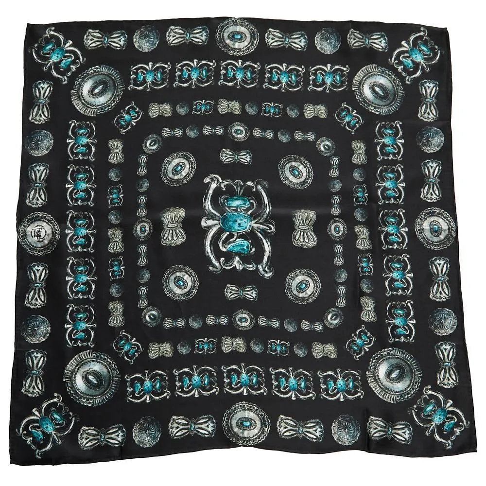 Fringe Scarves Turquoise Concho Shorty
