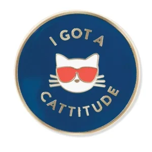 FRINGE STUDIO | Cattitude Enamel Pin
