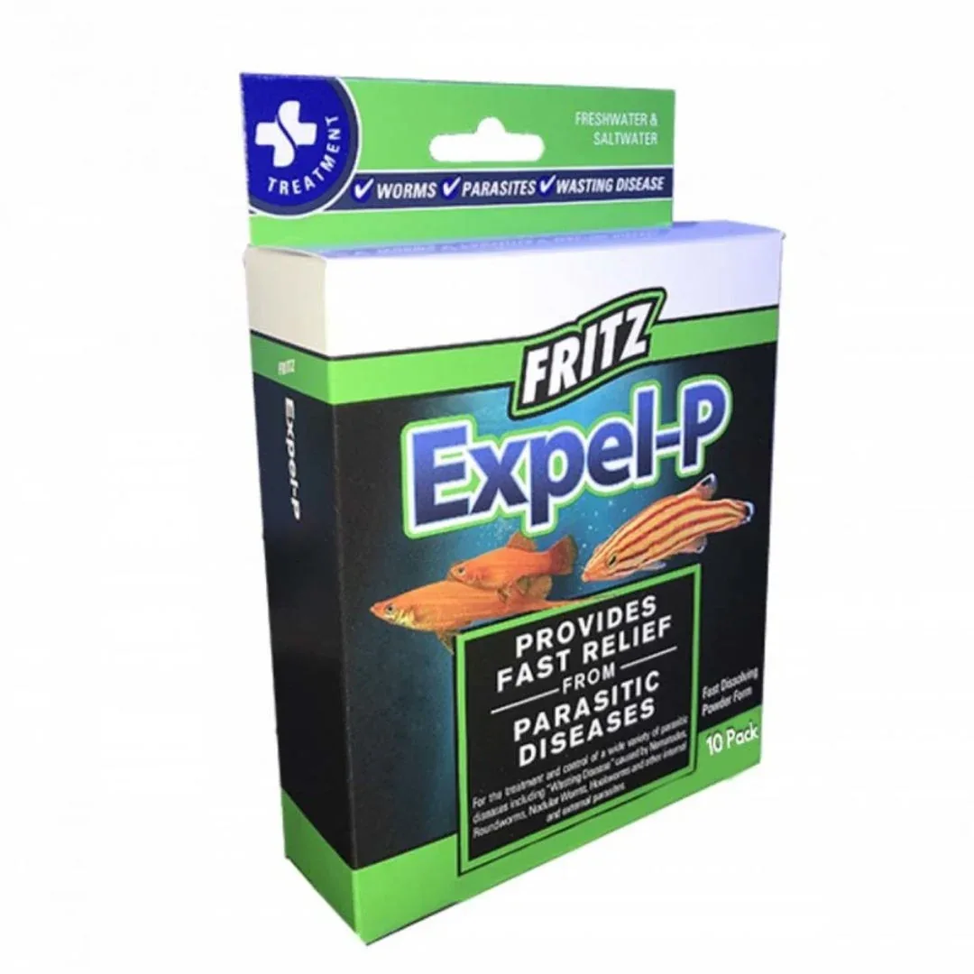 Fritz ExpelP Parasitic Fish Medication 1ea/10 ct