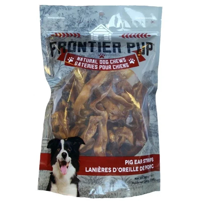 Frontier Pup Pig Ear Strips Dog Chews