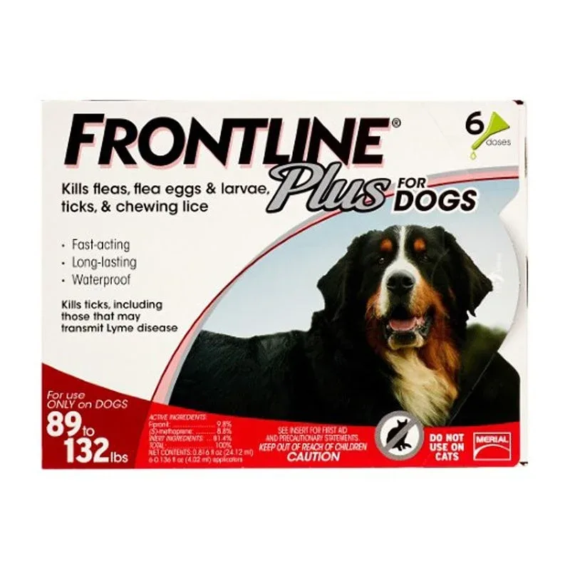 Frontline Plus for Dogs 12 Month Supply 45-88 lbs
