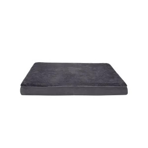 FurHaven Terry & Suede Memory Foam Deluxe Dog Bed Mattress - Espresso, Gray, Large - Jumbo Plus