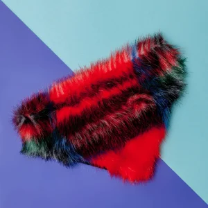 Furry Dog Bandana in Red Plaid (FINAL SALE)