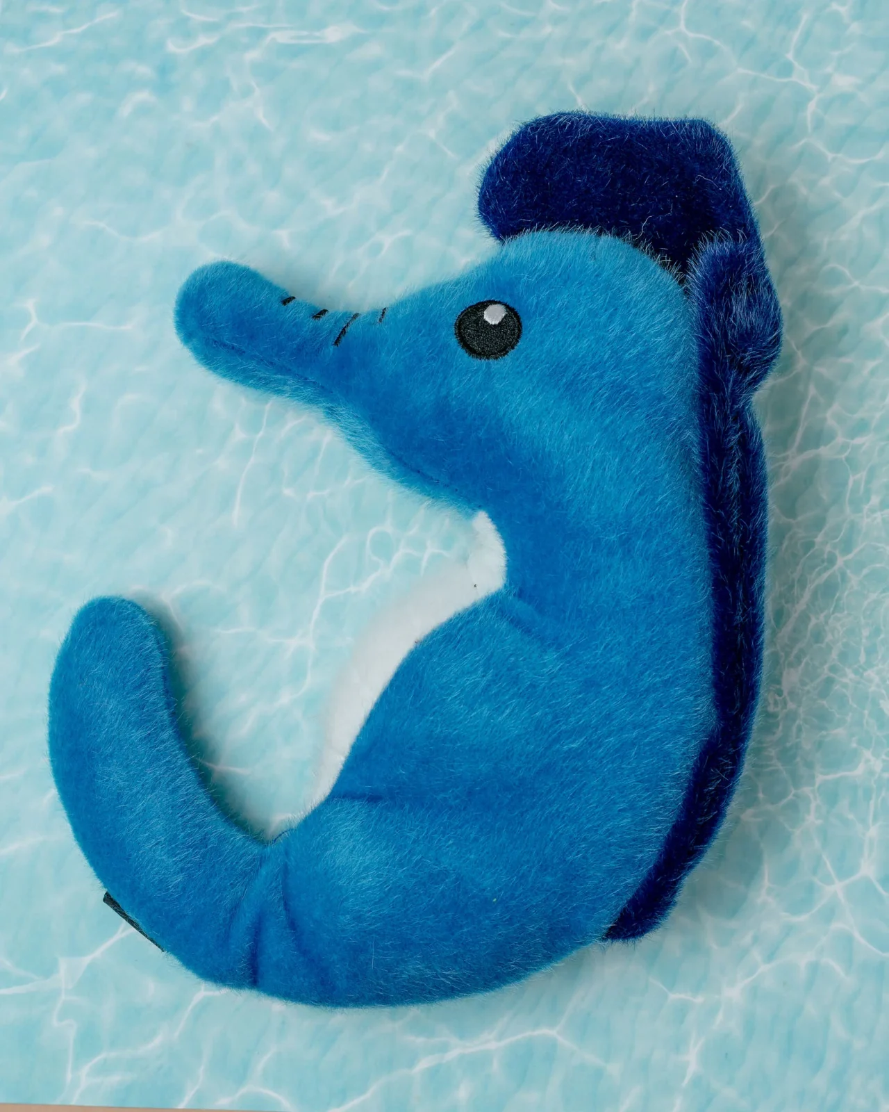 Fuzzy Seahorse Squeaky Dog Toy <> - Image 2