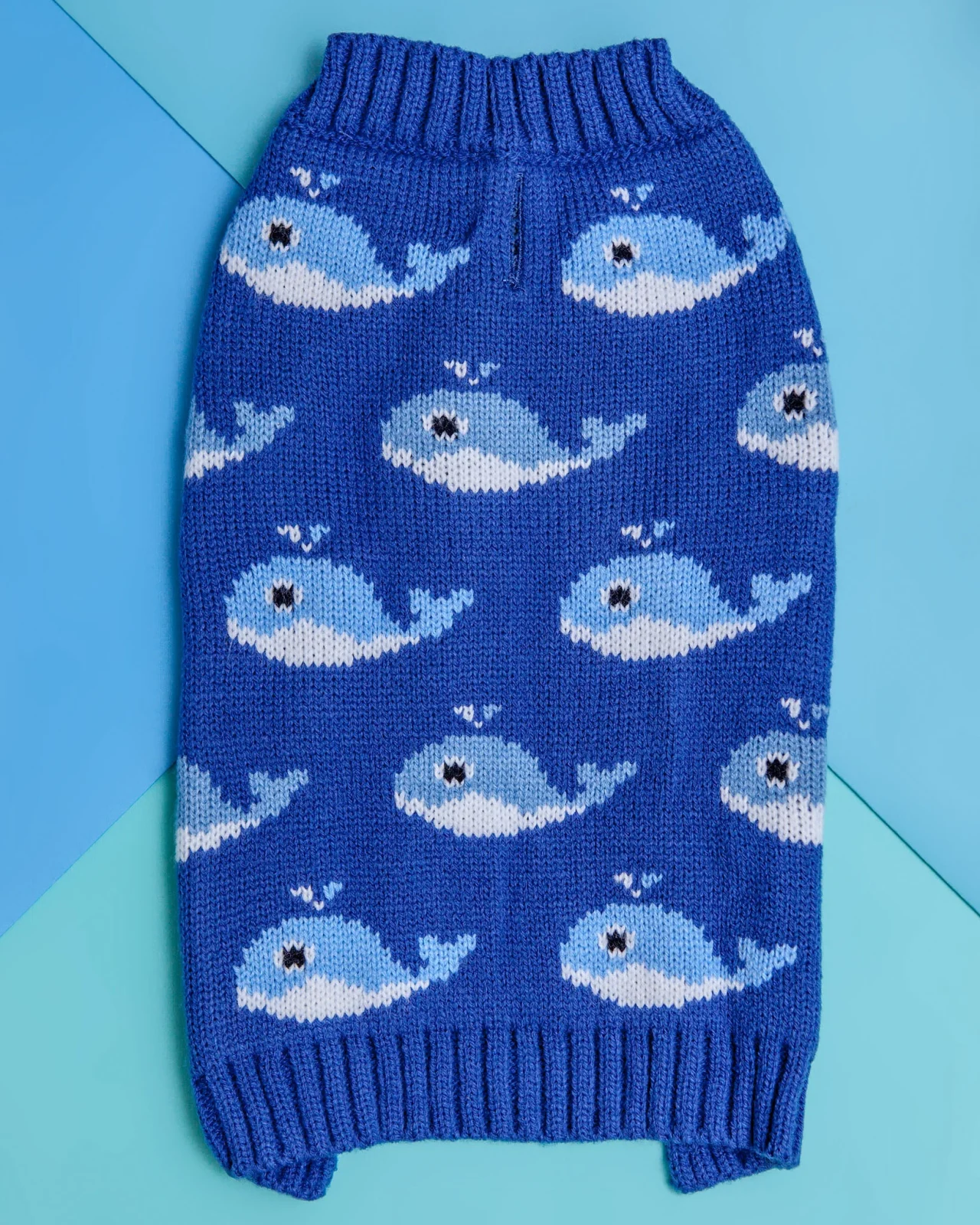 Fuzzy Whale Dog Sweater (FINAL SALE)