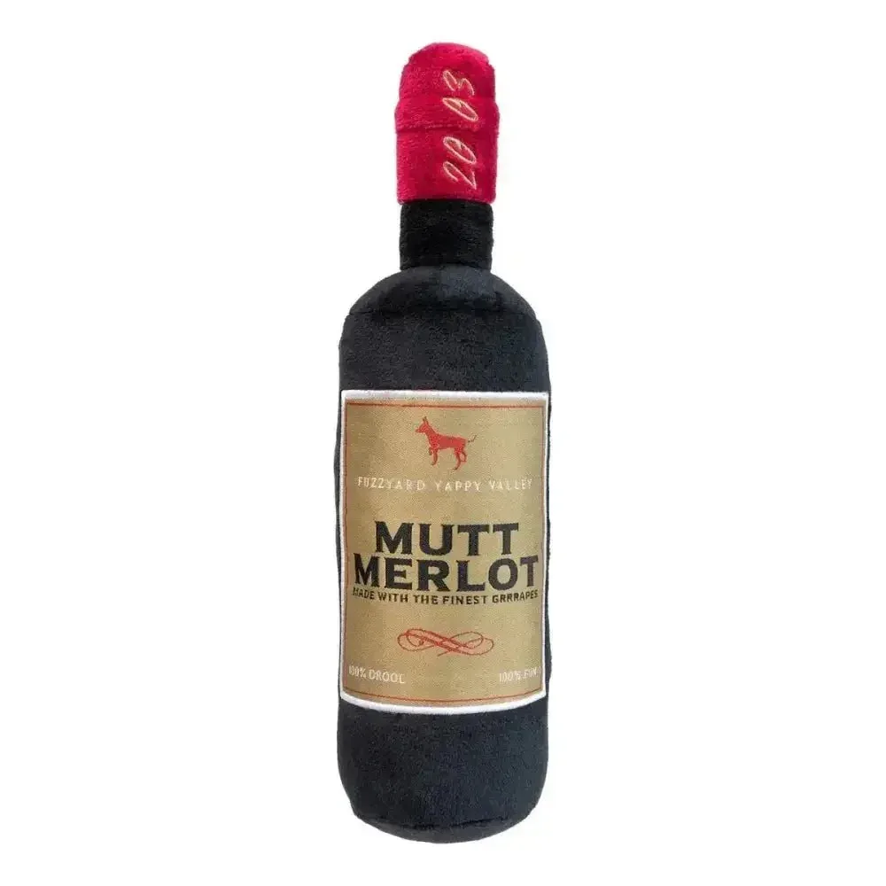 FuzzYard Mutt Merlot Plush Dog Toy