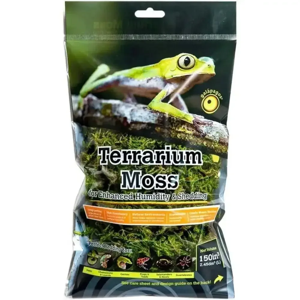 Galapagos 5-Star Terrarium Sphagnum Moss Snake Bedding Substrate Fresh Green