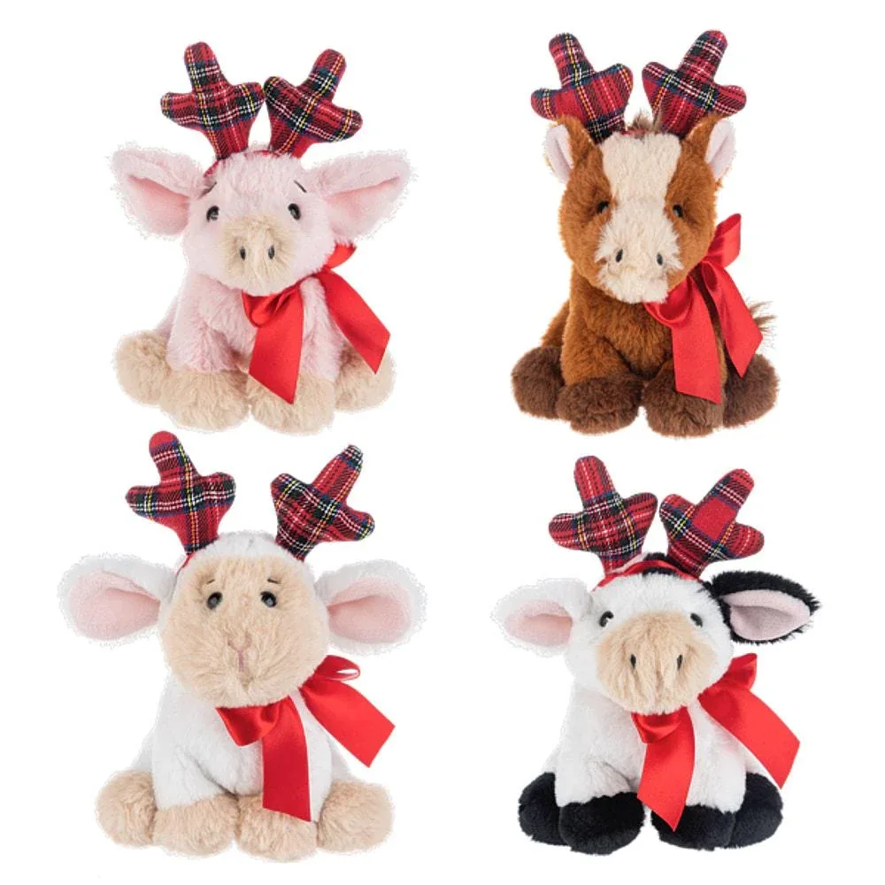 Ganz Reindeer Farm Friends Plush 4 Assorted