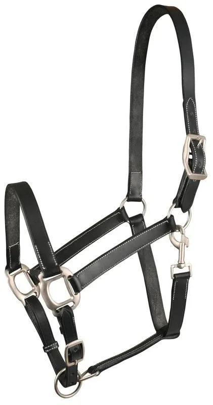 Gatsby Adj Leather Halter/Snap