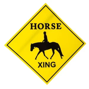 Gatsby Horse Crossing Sign
