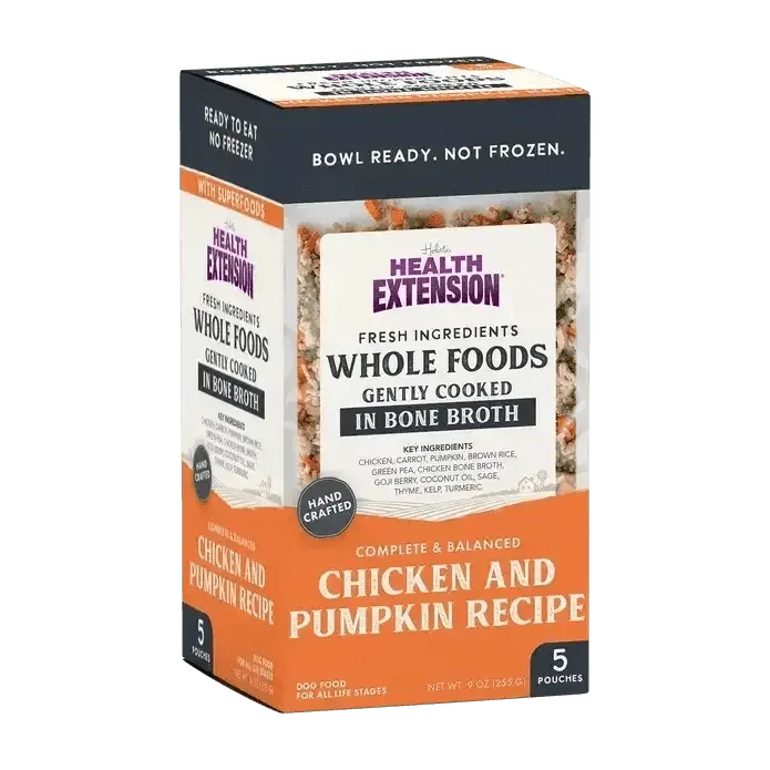 Gently Cooked Chicken & Pumpkin Recipe Pouches For Dogs 9oz