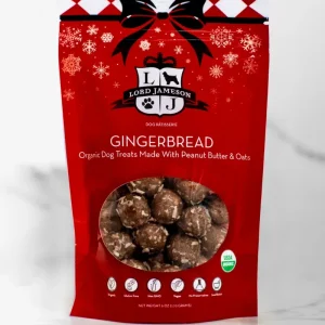 Gingerbread Organic Dog Treats (Made in the USA)
