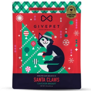 Givepet Cat Holiday Freeze-Dried Grain-Free Santa Claws 1.2 oz