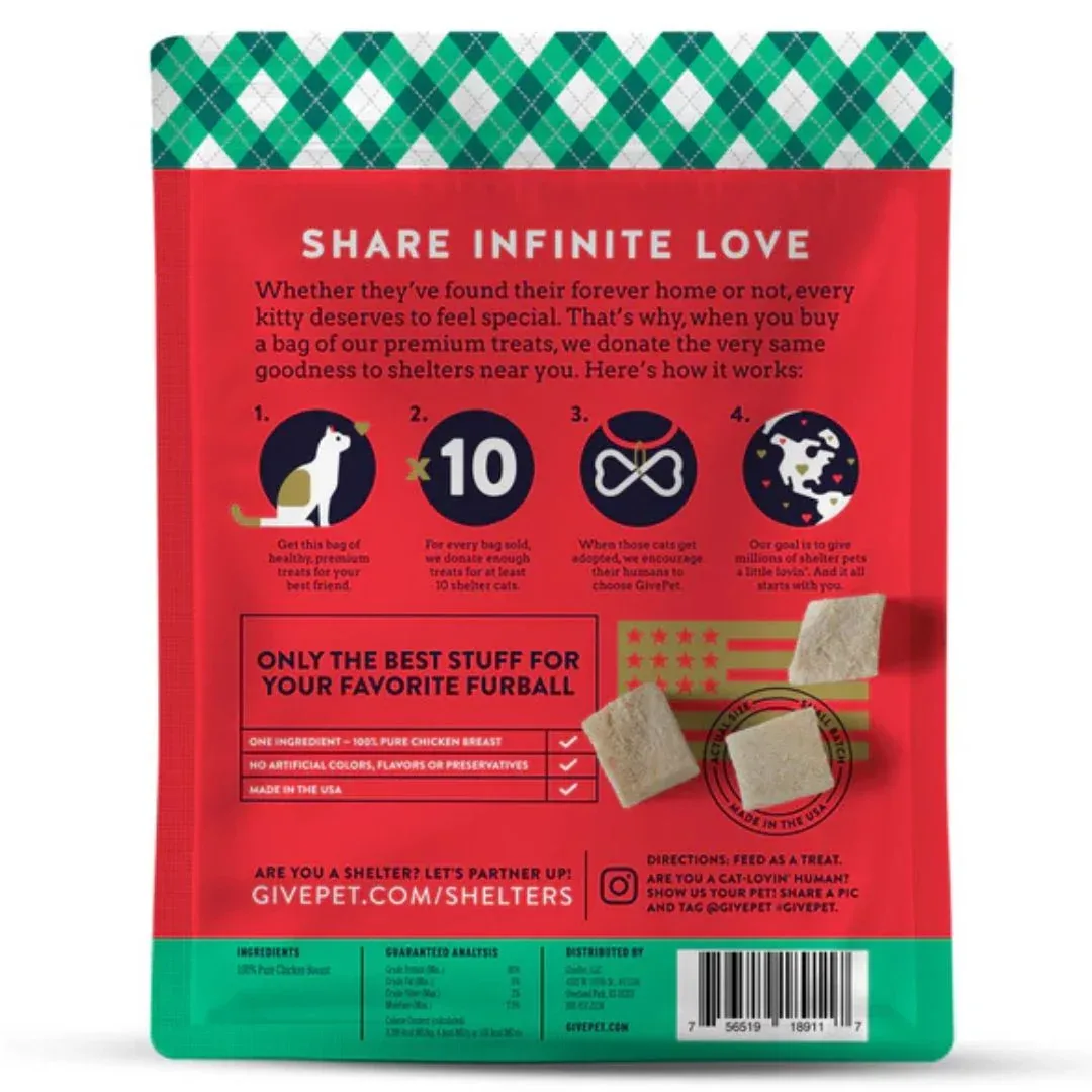 Givepet Cat Holiday Freeze-Dried Grain-Free Santa Claws 1.2 oz - Image 2