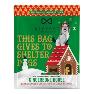 Givepet Dog Holiday Soft Baked Grain-Free Gingerbone 6 oz